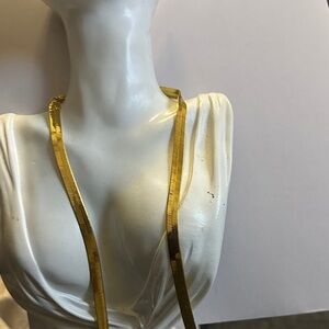 Monet vintage long chain Gold Chain Necklace